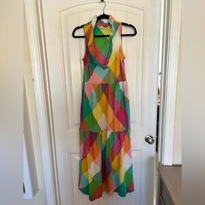 Crown & Ivy Multicolor Geometric Maxi Dress